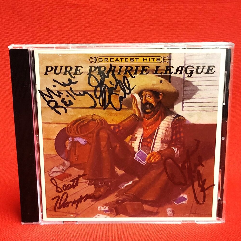 Pure Prairie League Greatest Hits CD 1999 Signed